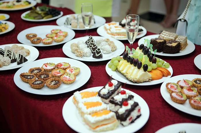  Десерты шведского стола 